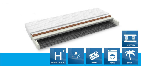 Materac NEPTUN (bonell + kokos ) 14cm Materac NEPTUN (bonell + kokos ) 14cm