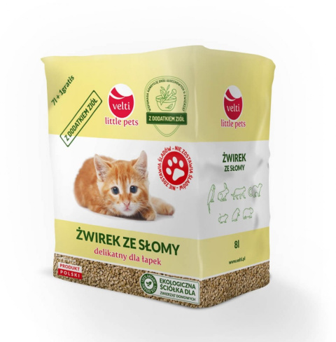 Żwirek dla kotów ze słomy Żwirek dla kotów ze słomy