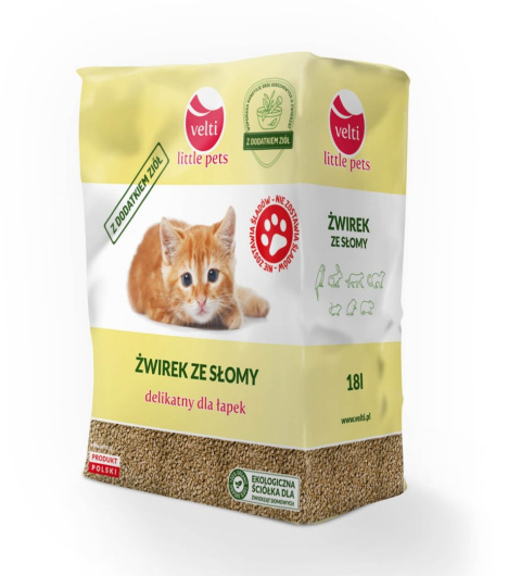 Żwirek dla kotów ze słomy Żwirek dla kotów ze słomy